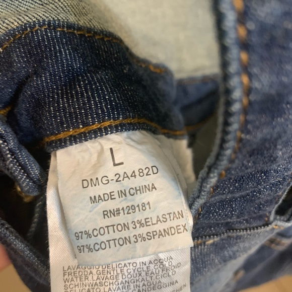 Machine Distressed Shortalls Size Large - Picture 7 of 7